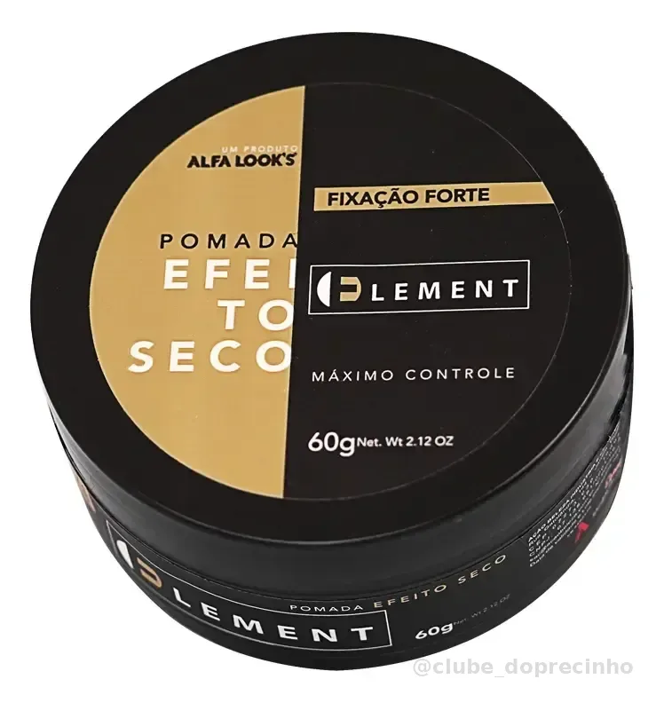 Cera Modeladora Matte Efeito Seco Element Alfa Looks 60gr