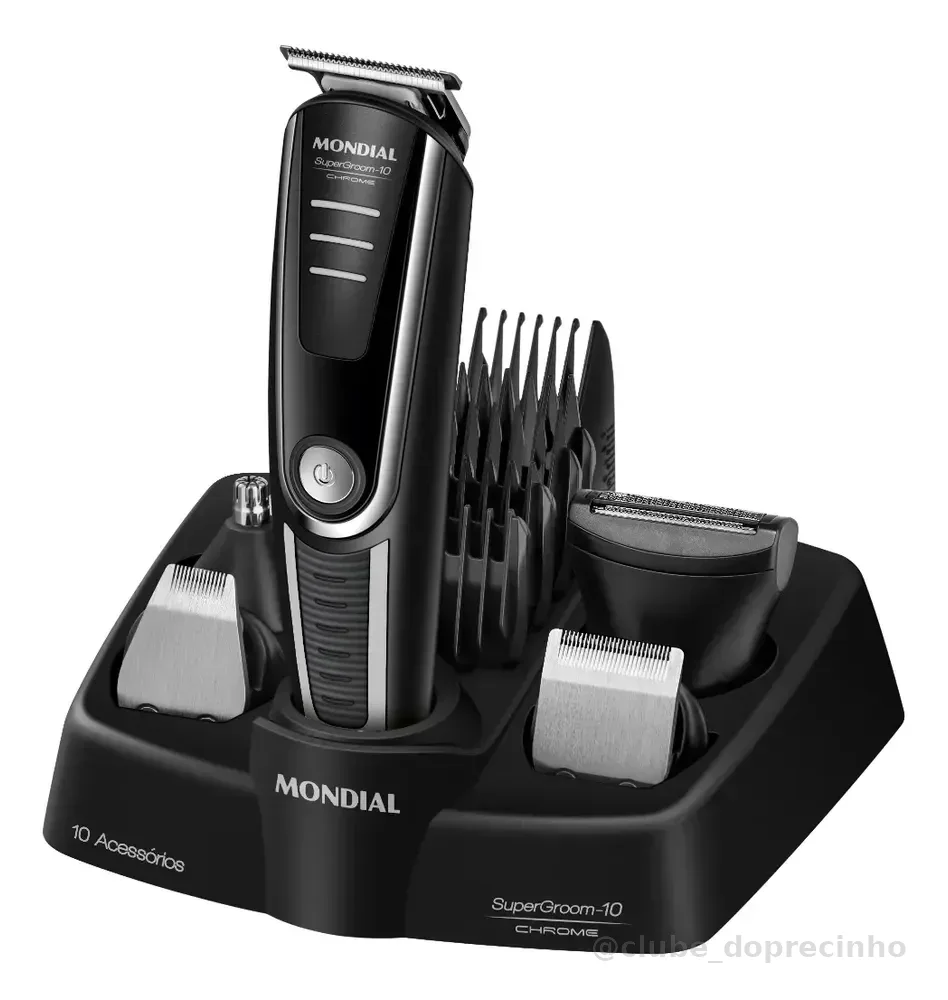 Aparador De Pelos Supergroom-10 Mondial Bivolt Bg-10