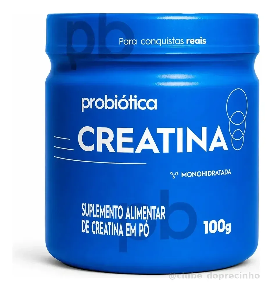 Creatina Probiotica 100g Monohidratada Sem Sabor