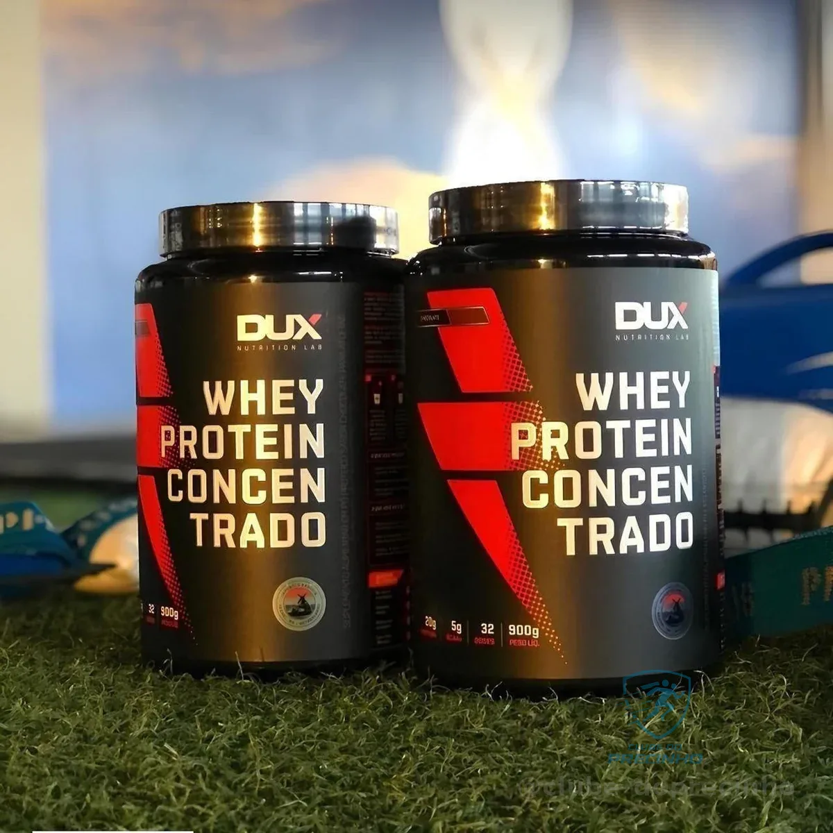 Whey Protein Concentrado Pote (900g), Chocolate Branco, Dux Human Health