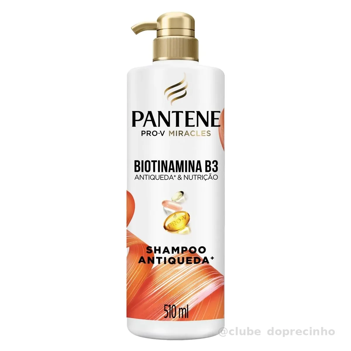 Pantene Pro-V Shampoo Biotinamina B3 Antiqueda e Nutrição 510 ml