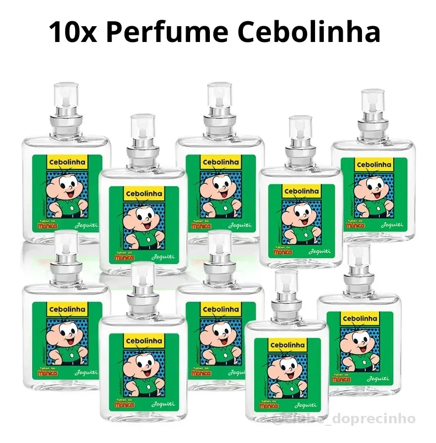 Kit 10x Perfumes Colônia Cebolinha Jequiti