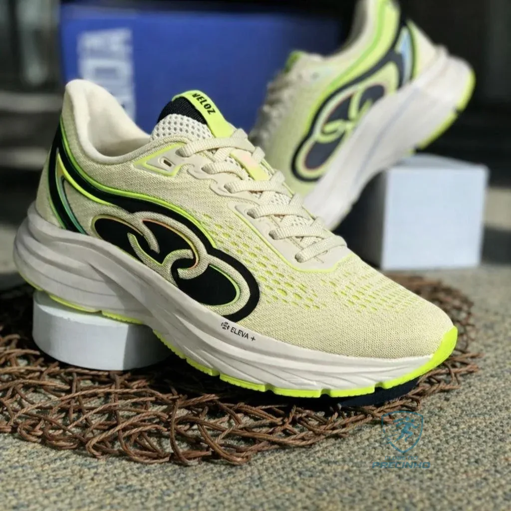 Tênis Feminino Veloz 3 Olympikus Pessego Claro Lisa 36 Br