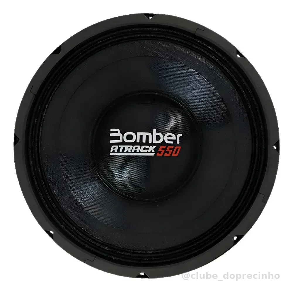 Woofer Atrack Bomber 550w 4 Ohms Bobina Simples 12 Polegadas Preto