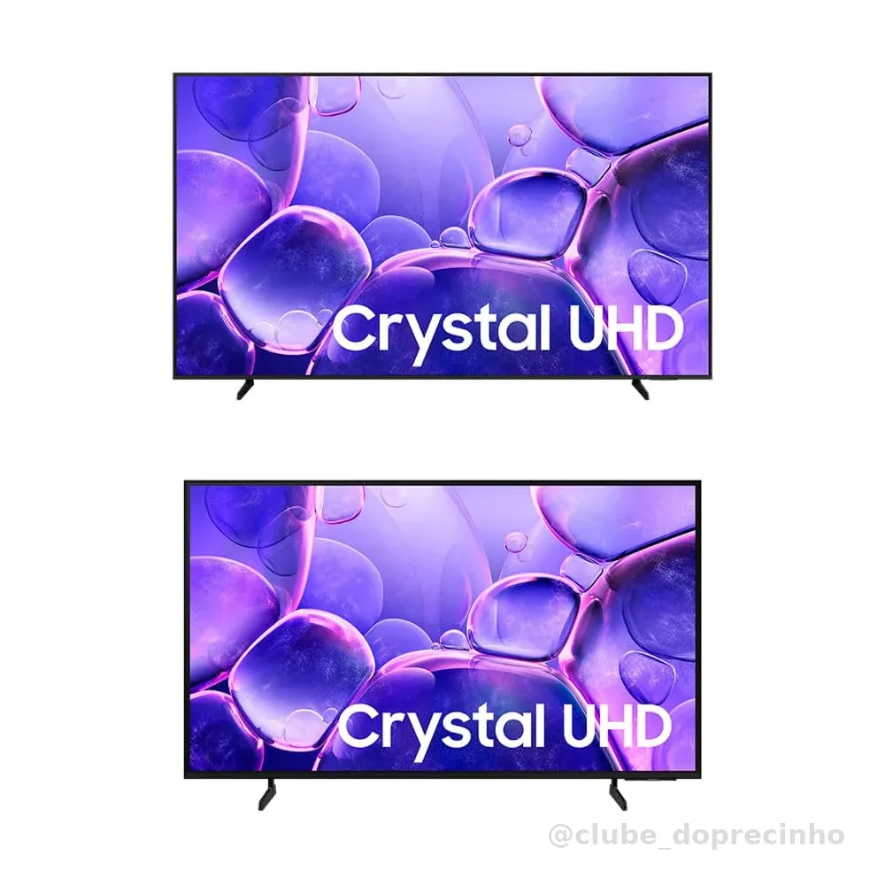 Smart TV 85" Crystal UHD 4K + Smart TV 55" Crystal UHD 4K U8600F