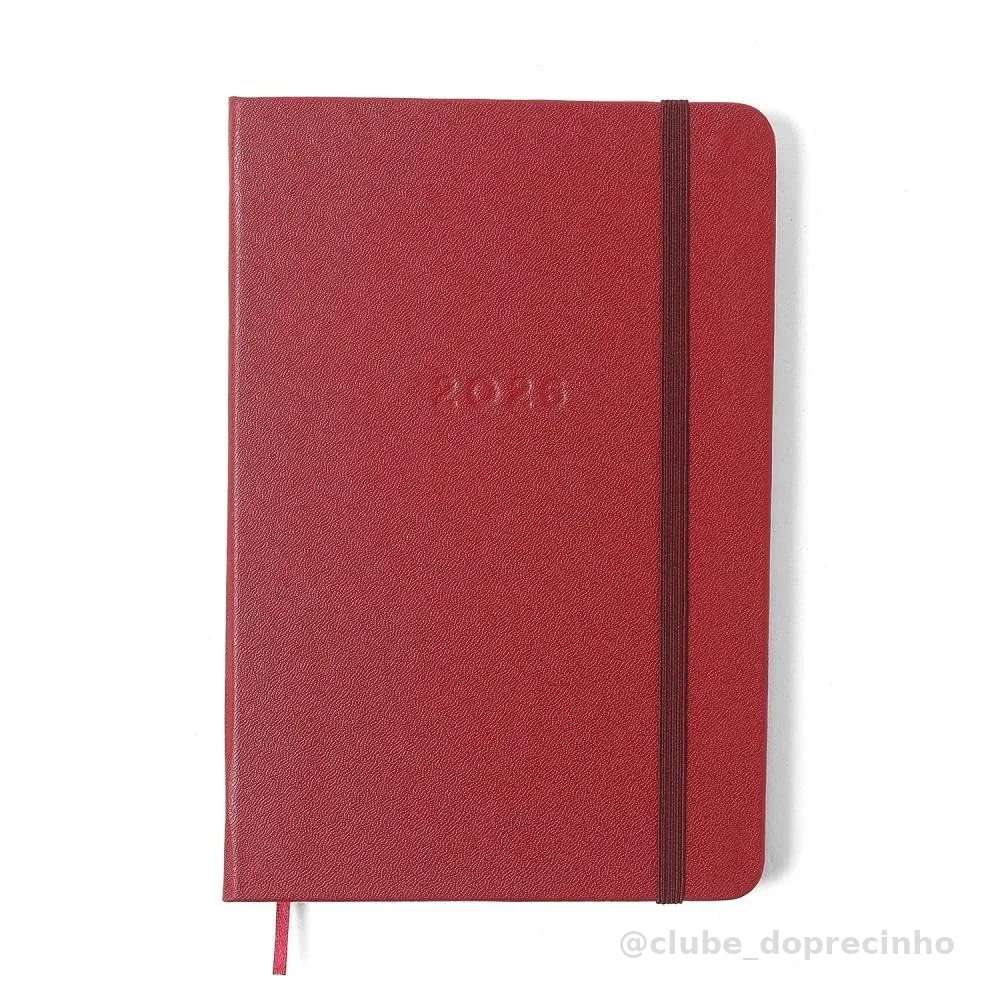AGENDA PLANNER CICEROS 2026 CLASSICA SEMANAL 14X21 VERMELHO QUENTE