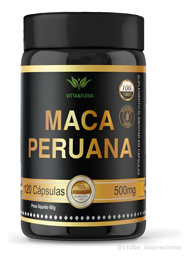 Maca Peruana Original Pura 120 Capsulas Vitta&flora