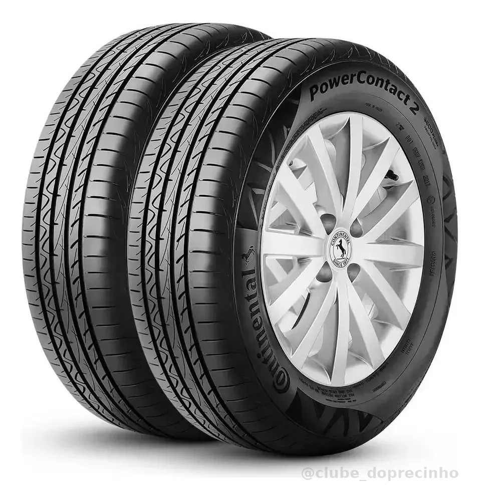Kit 2 Pneus 195/55R15 Continental PowerContact 2 85H Aro 15
