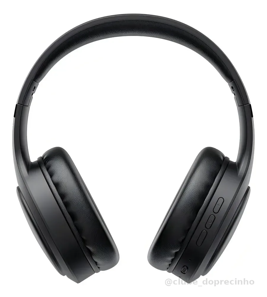 Fone De Ouvido Headphone Dapon H02D Bluetooth 5.1 Over-ear 22h Preto