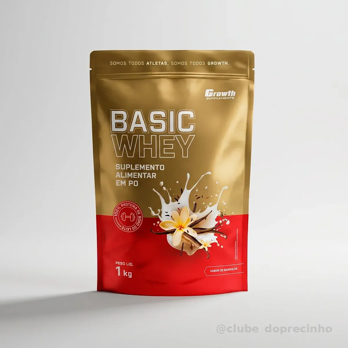 Basic Whey 1kg Growth Supplements Baunilha