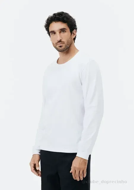 Camiseta Básica Masculina Manga Longa Slim Hering