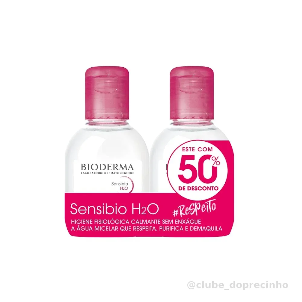 Kit Sensibio H2O 100Ml + Sensibio H2O 100Ml 50%, Bioderma
