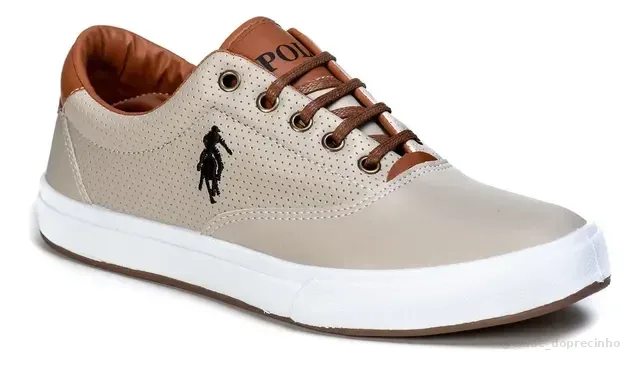 Sapatenis Social Polo Open Sapato Casual Macio Leve Barato