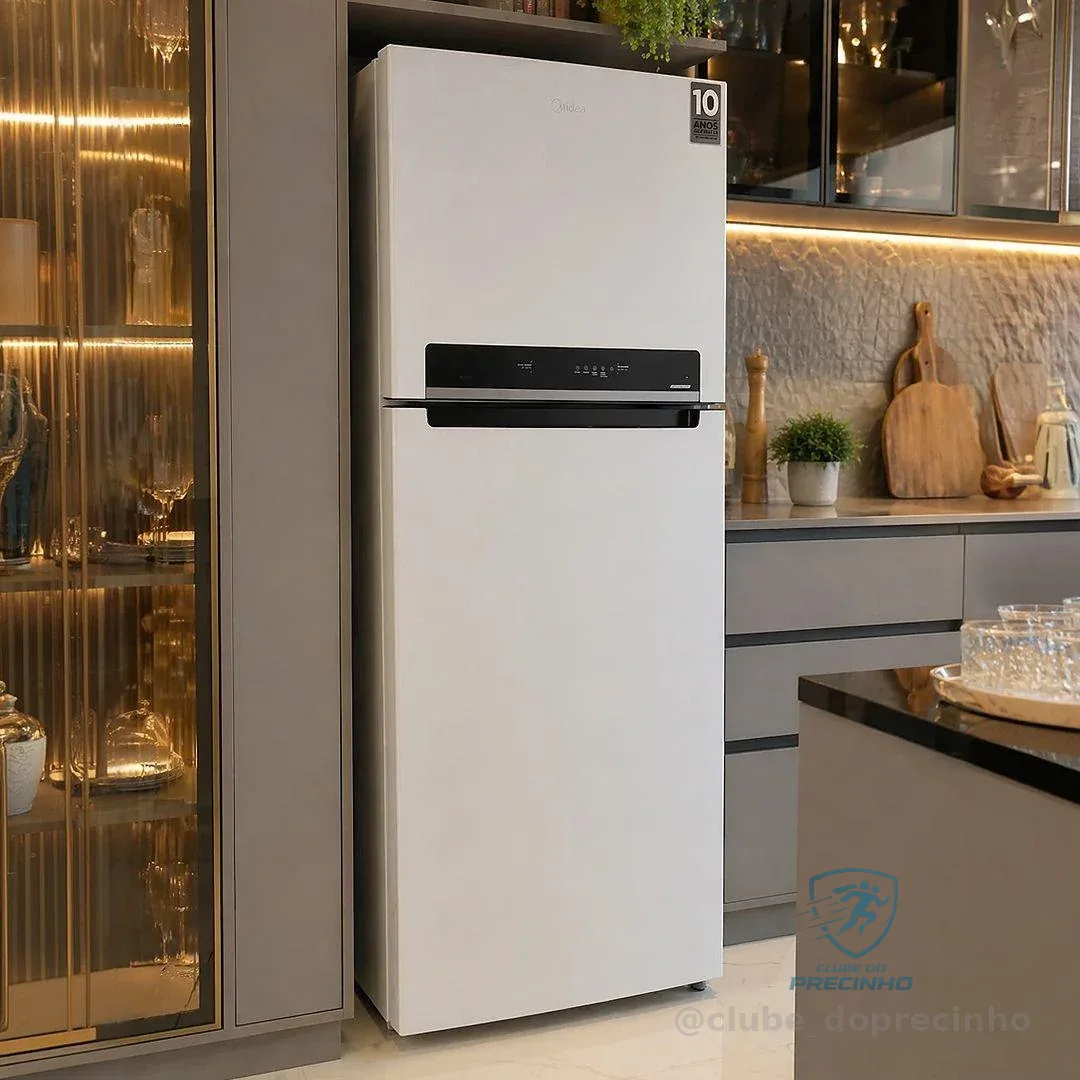 Geladeira Midea Frost Free Duplex 491l Inverter Com Wi-fi, Branca Branco 127/220v