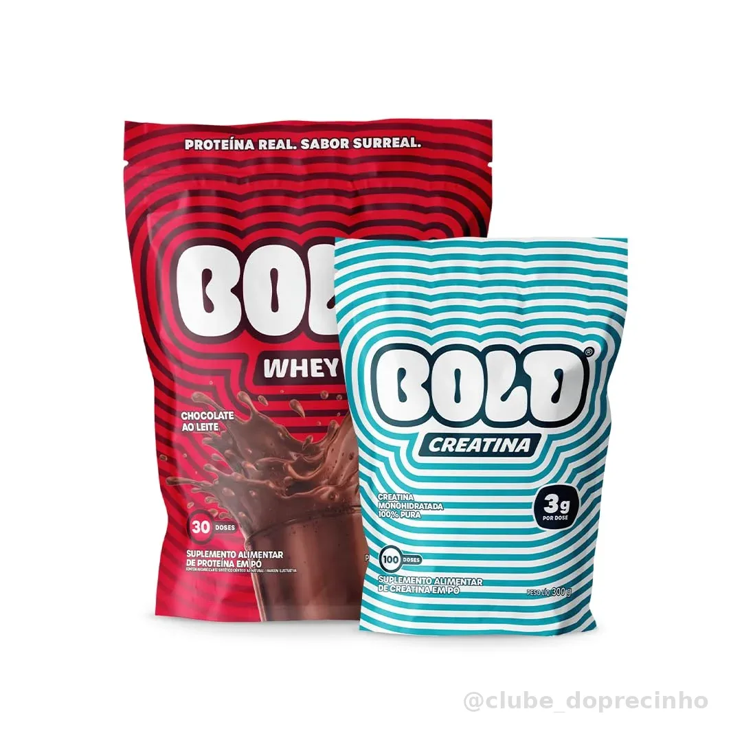 Bold Whey Chocolate ao Leite 900 g + Creatina 300g