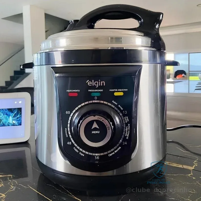 Panela Pressão Elétrica Elgin 42ppr 4 Litros 840w Aço Inox