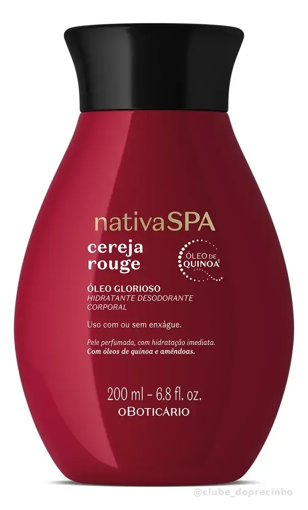 O Boticário Nativa Spa Cereja Rouge Óleo Hidratante Corporal Cereja Rouge