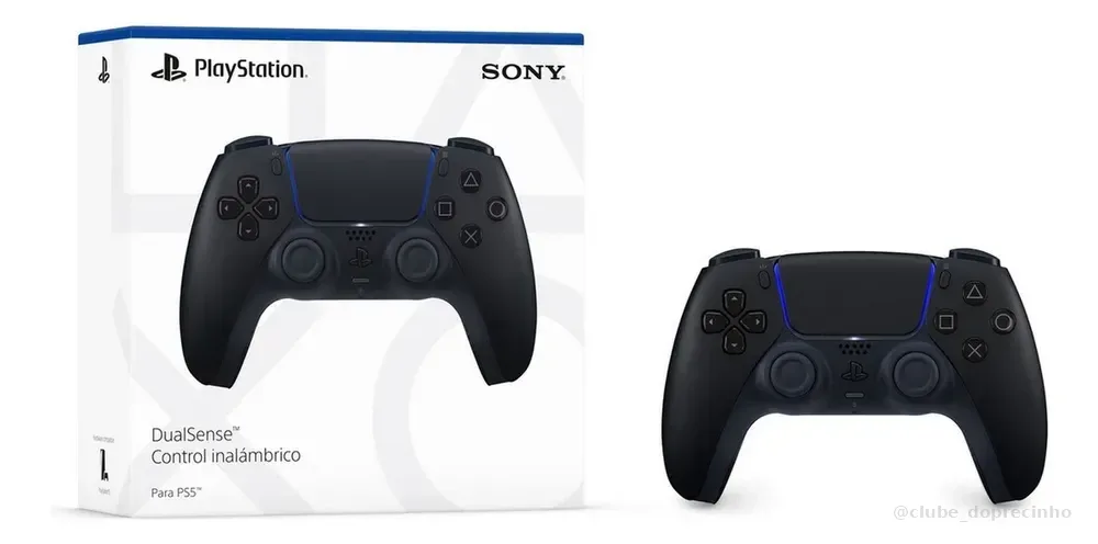 Controle Sem Fio Sony Playstation 5 Dualsense Midnight Black Preto