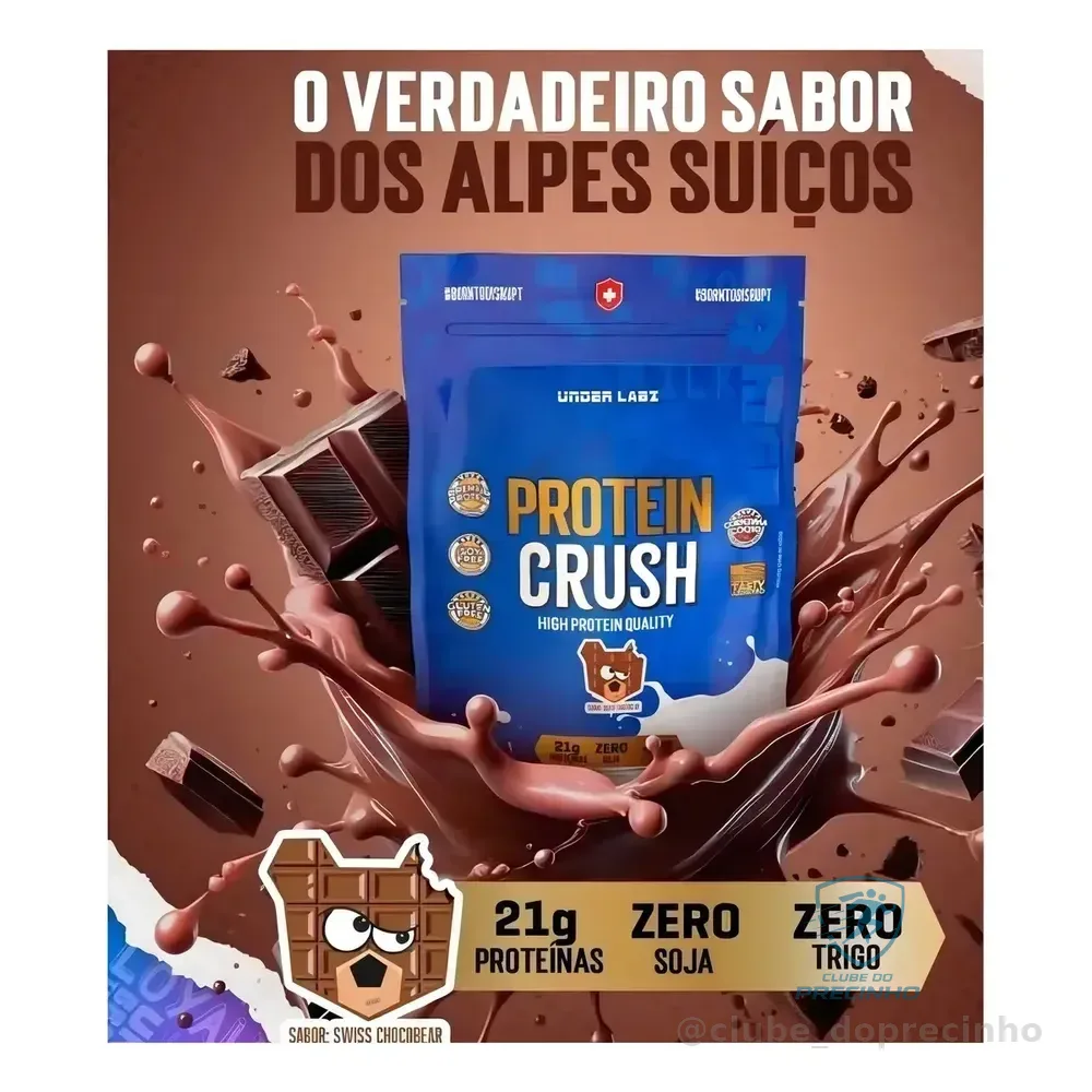 Whey Protein Crush Refil C/900g Under Labz Sabor Chocobear
