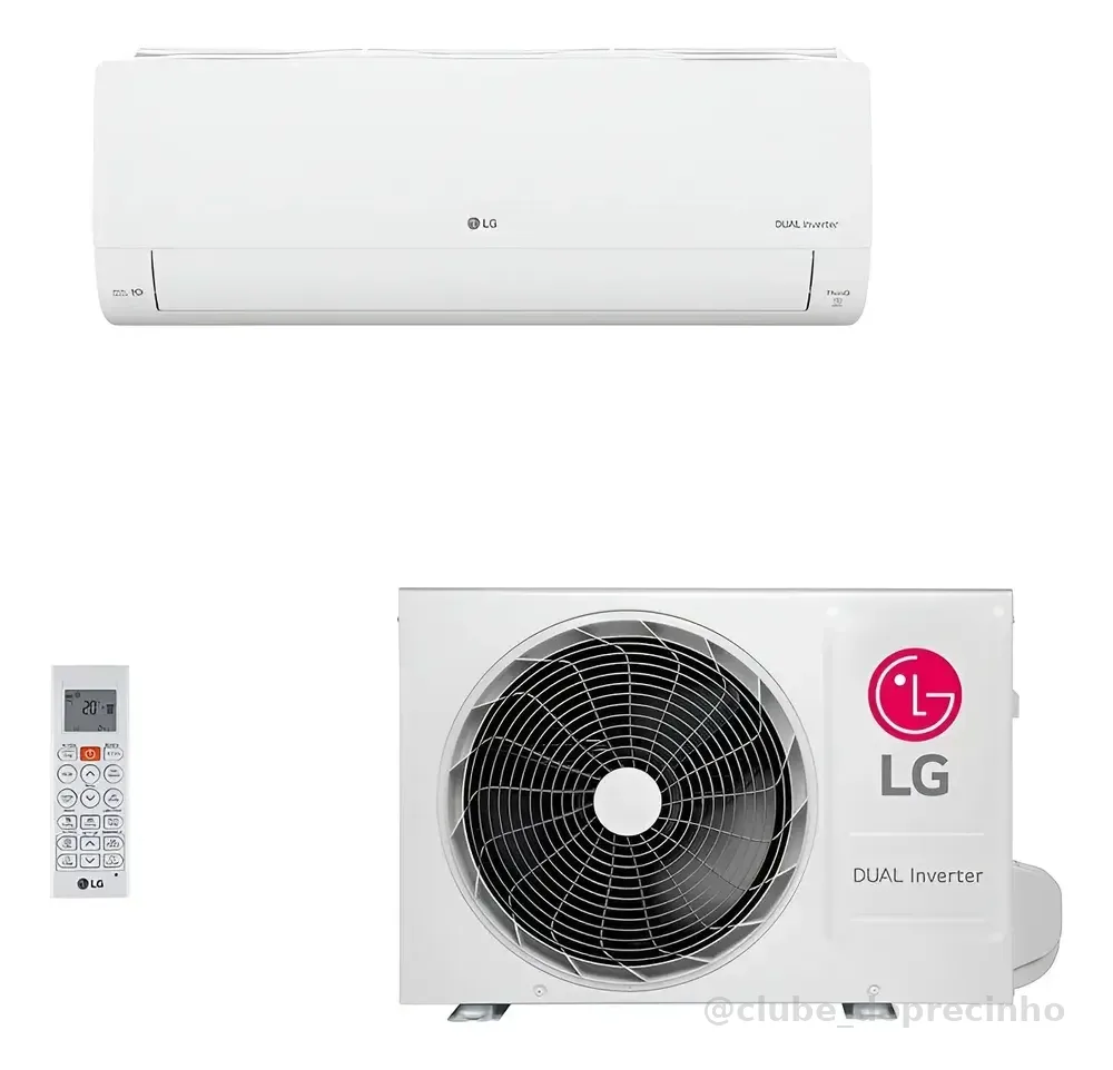 Ar-condicionado Hw LG Dual Inverter Voice +ai 9.000 Fr Branco