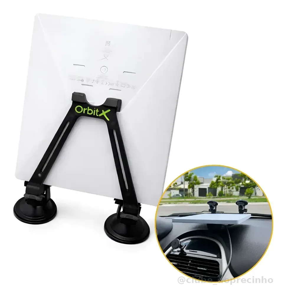 Suporte De Painel Starlink Mini Com Ventosas Antimulta Preto