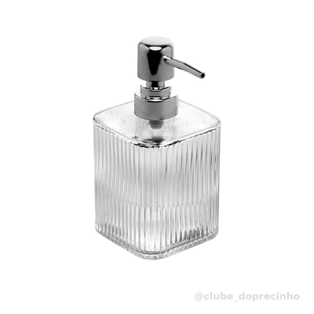 LYOR - Porta Sabonete Líquido de Vidro Lines 420ml