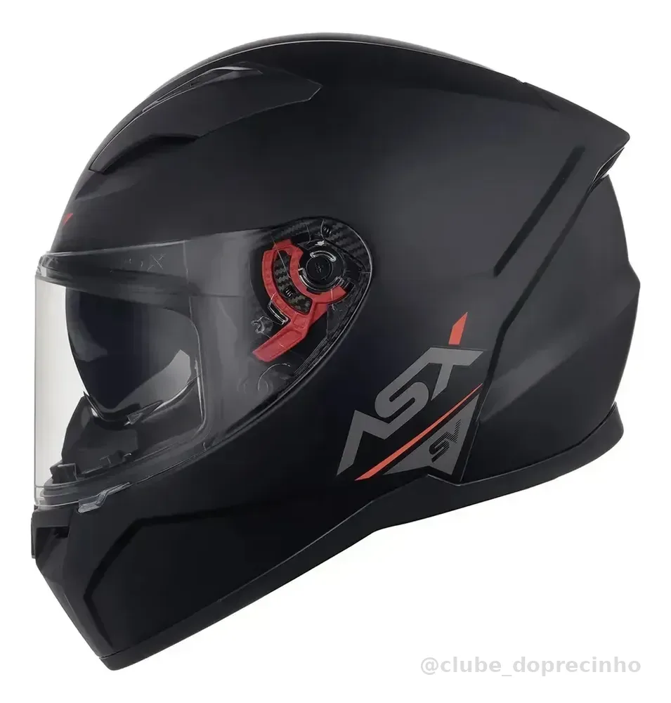 Capacete Moto Asx City Solid Sv Visor Solar Cores Cor Preto Grafite Fosco Tamanho Do Capacete 58