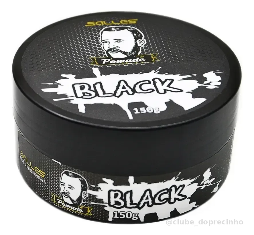 Pomada Modeladora Black Barba E Cabelo Fixação Forte 150g