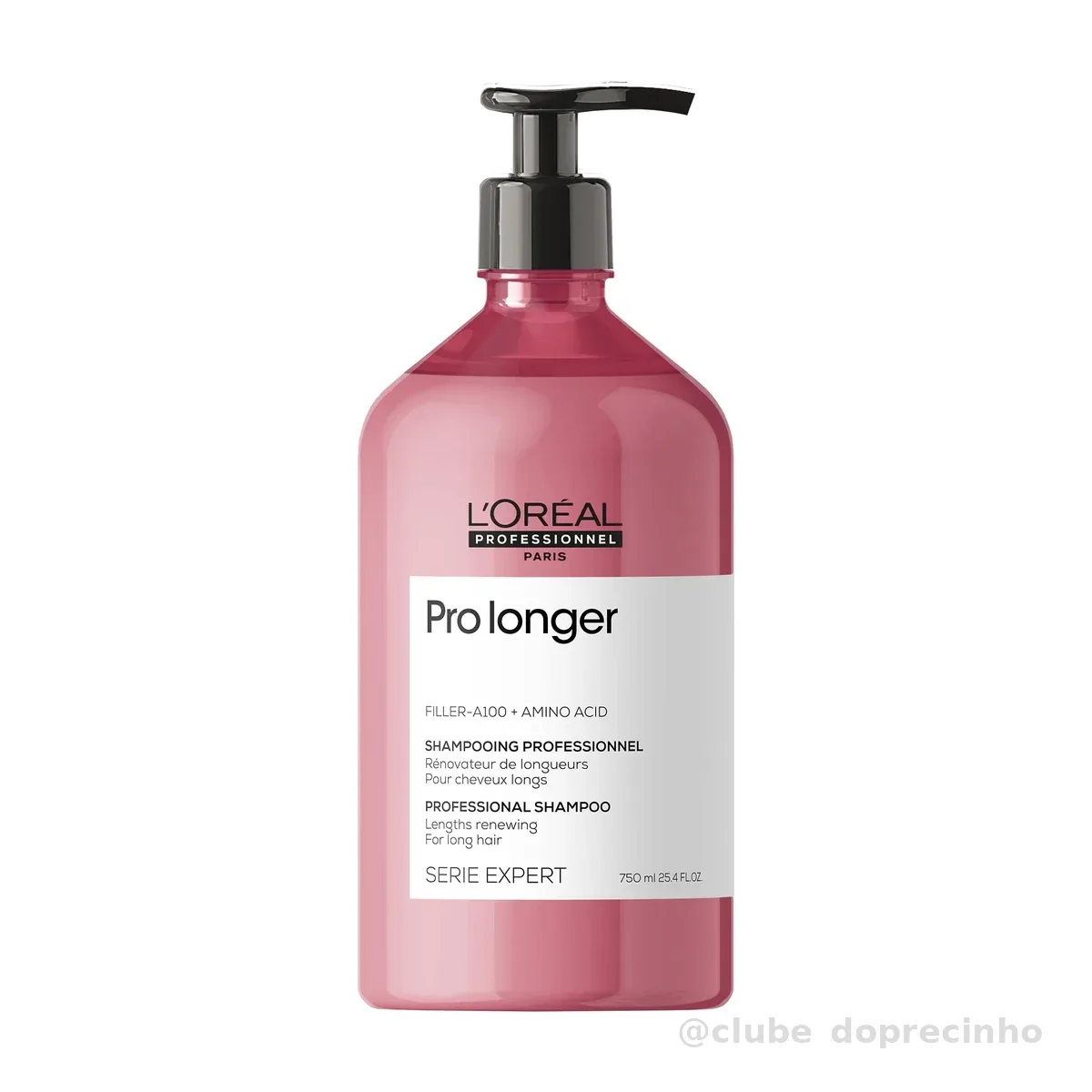 L'Oréal Professionnel Shampoo Pro Longer | Reduz a Quebra e a Aparência de Pontas Duplas | Adiciona Volume e Brilho | Para cabelos finos e com afinamento