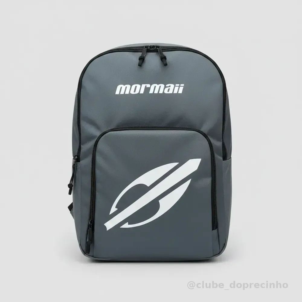 Mochila Mormaii Escolar Casual 25 Litros Mor-3076 Cinza Liso