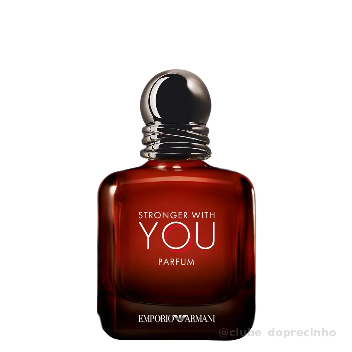 Armani Beauty, Stronger With You Parfum, Giorgio Armani Perfume Masculino, Fragrância Fougère Ambarada e Amadeirada com Notas de Baunilha Picante, Couro, Pimenta Rosa e Lavanda