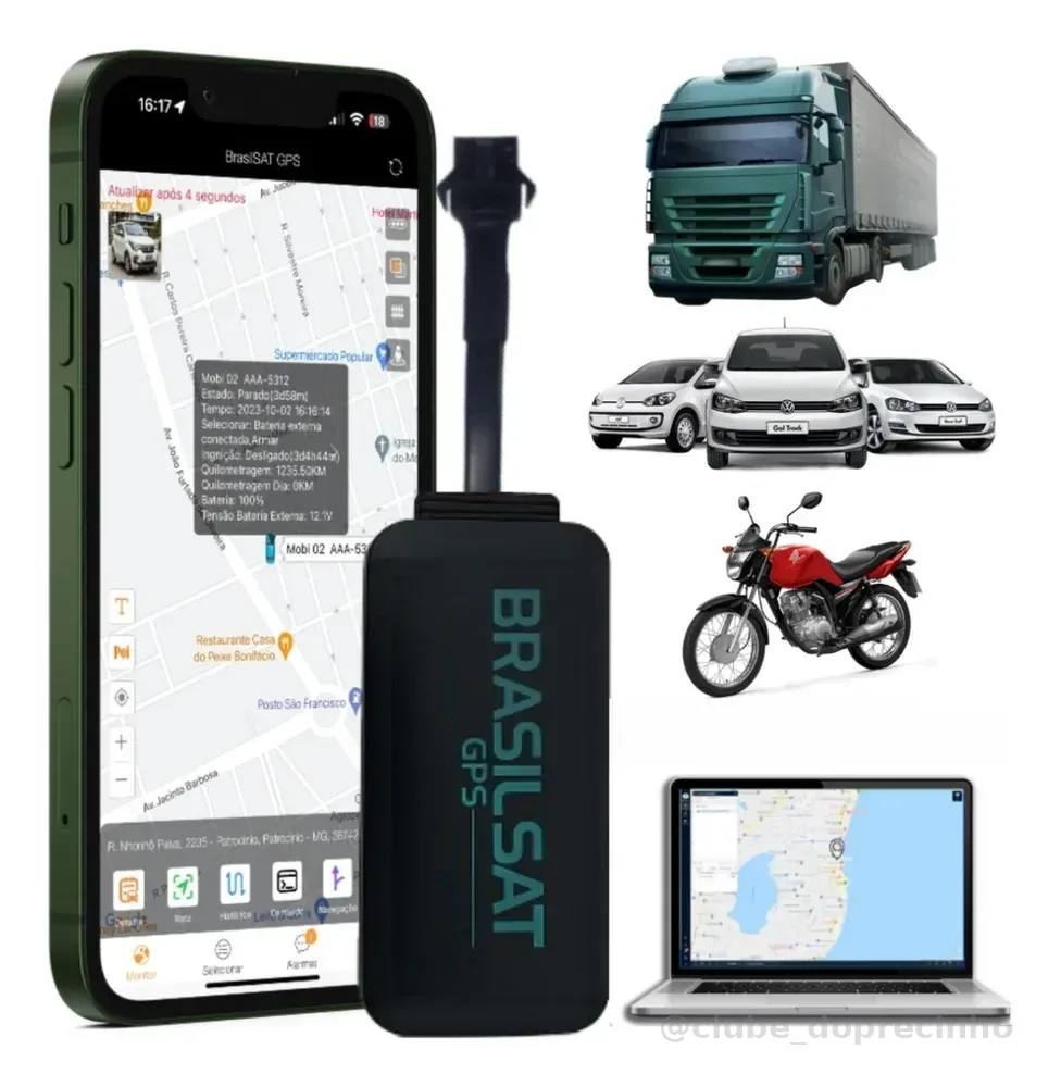 Rastreador GPS Veicular 4G com App em Tempo Real | Ideal para Frotas, Carro, Moto, Caminhão e Veículos Elétricos