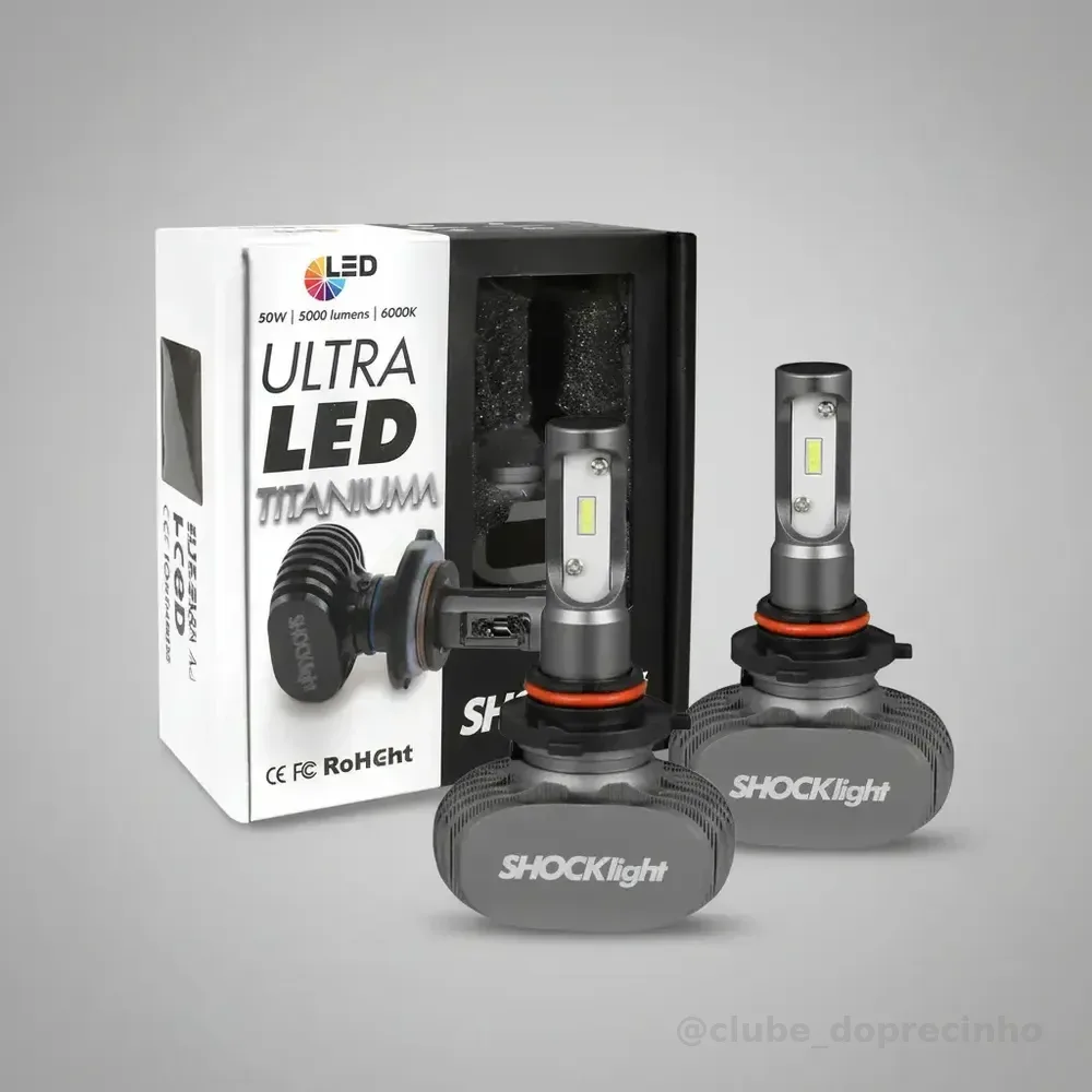 Kit Ultra Led Titanium Shocklight 10000lumens No Par 12/24v Hb3