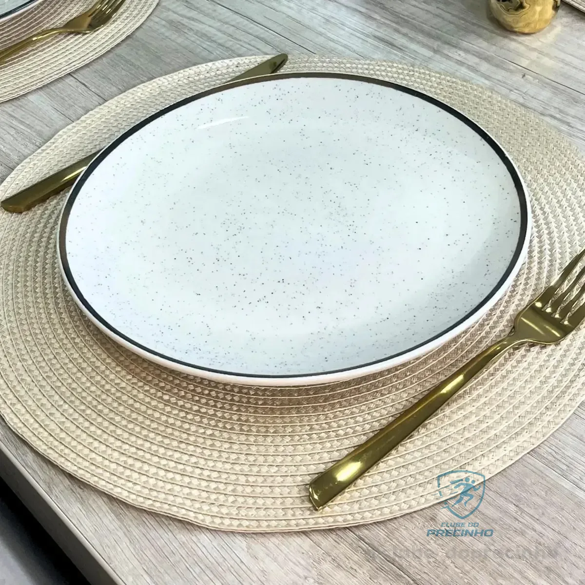 Kit 4 Peças Jogo Americano Suplat Redondo Mesa Posta Jantar Areia Redondo