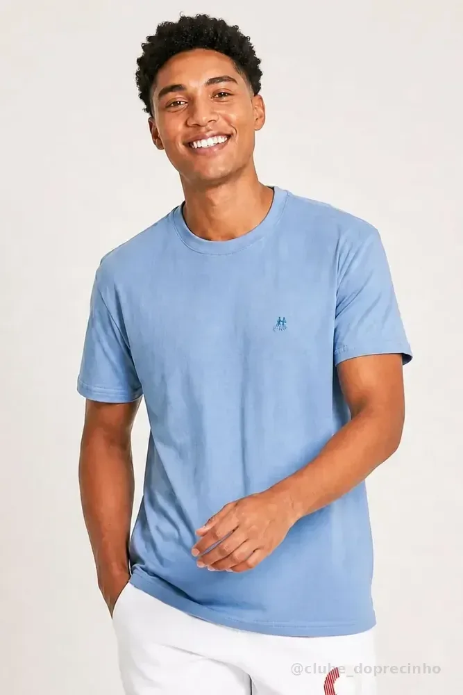 Camiseta Básica Polo Wear Azul-claro G
