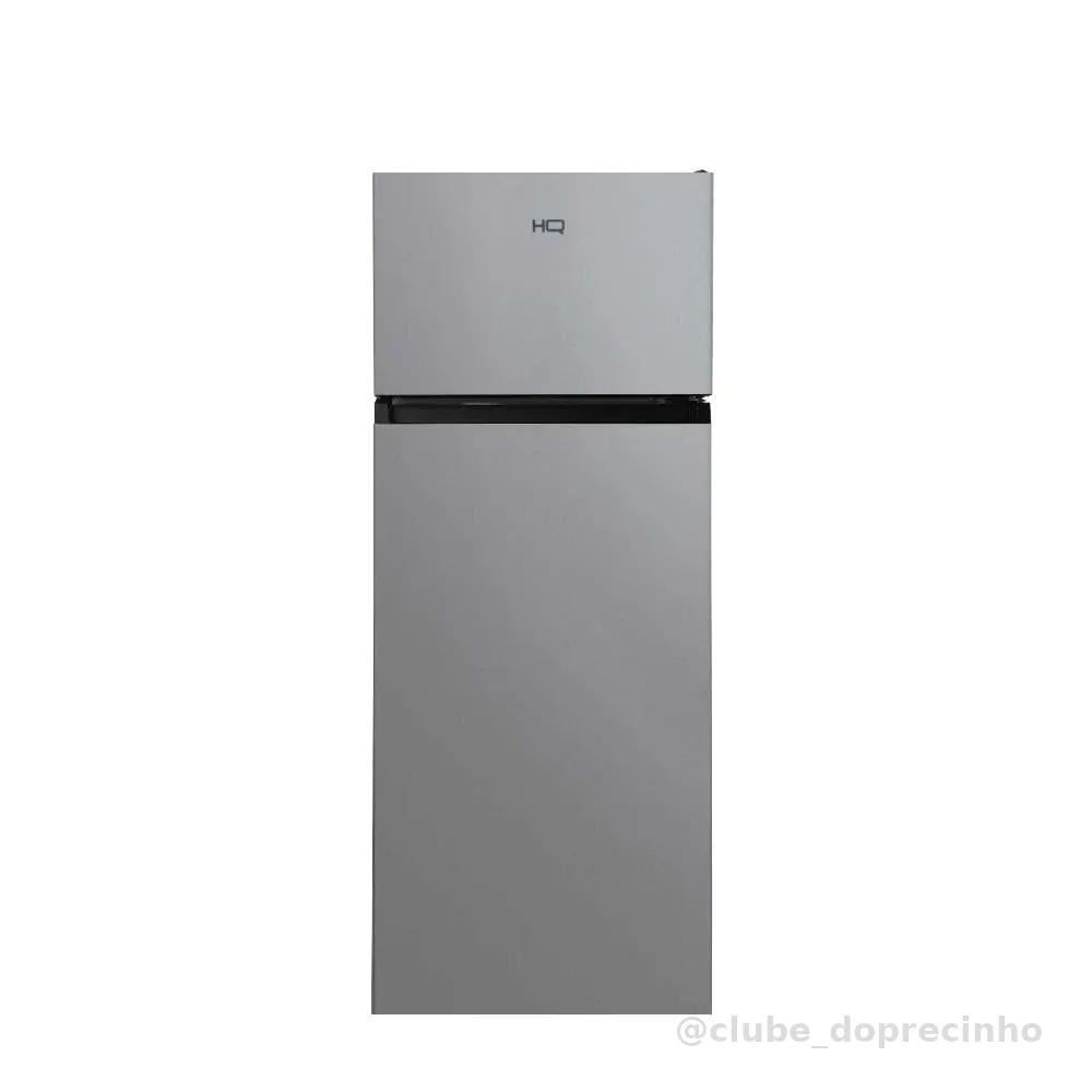 Geladeira Refrigerador HQ 230 Litros Duplex Defrost, Baixo Consumo A+++ Preto/Cinza HQ-230RDFS (220, Volts)