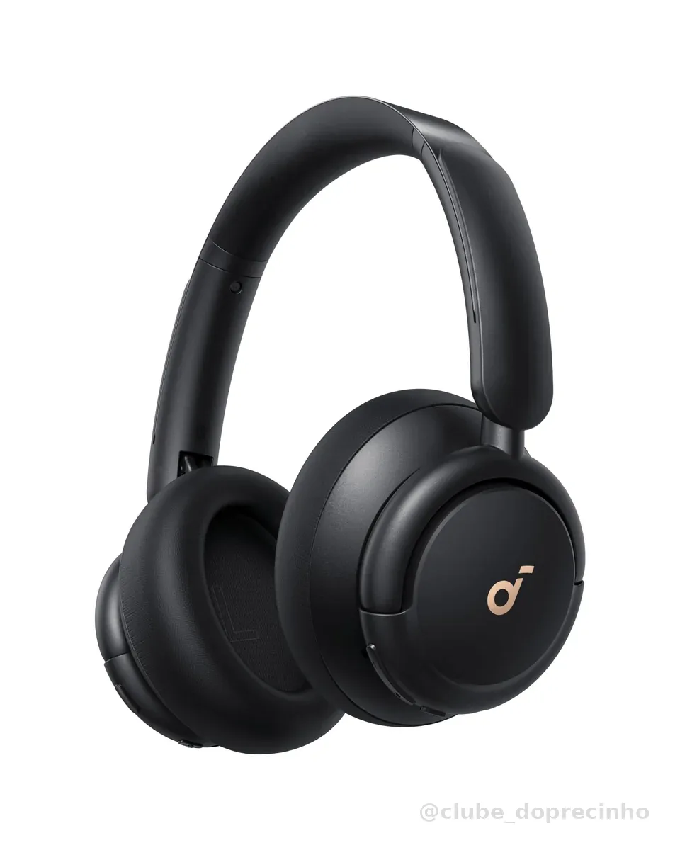 soundcore Q30 da Anker, Fone de Ouvido Bluetooth Sem Fio, ANC Híbrido Ativo, Headphone, Som de Alta Resolução, EQ Personalizável via App, 80h de Bateria, Conexão Multiponto, Ajuste Confortável, Preto | Fone de Ouvido Bluetooth Sem Fio, Cancelamento de Ruído Híbrido Ativo, Som Hi-Res, EQ App, Conexão Multiponto, Confortável