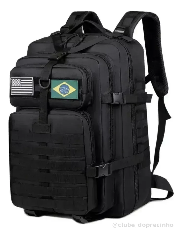 Mochila Tática Camping Militar 50 Litros Resistente A Água