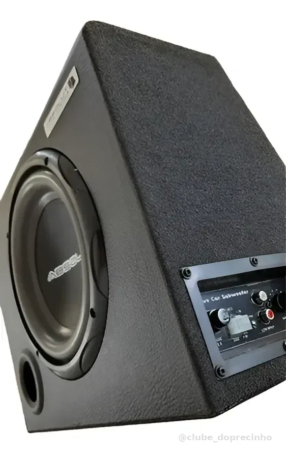 Caixa Som Amplificada Automotiva Universal Sub 8 Pol Absolut