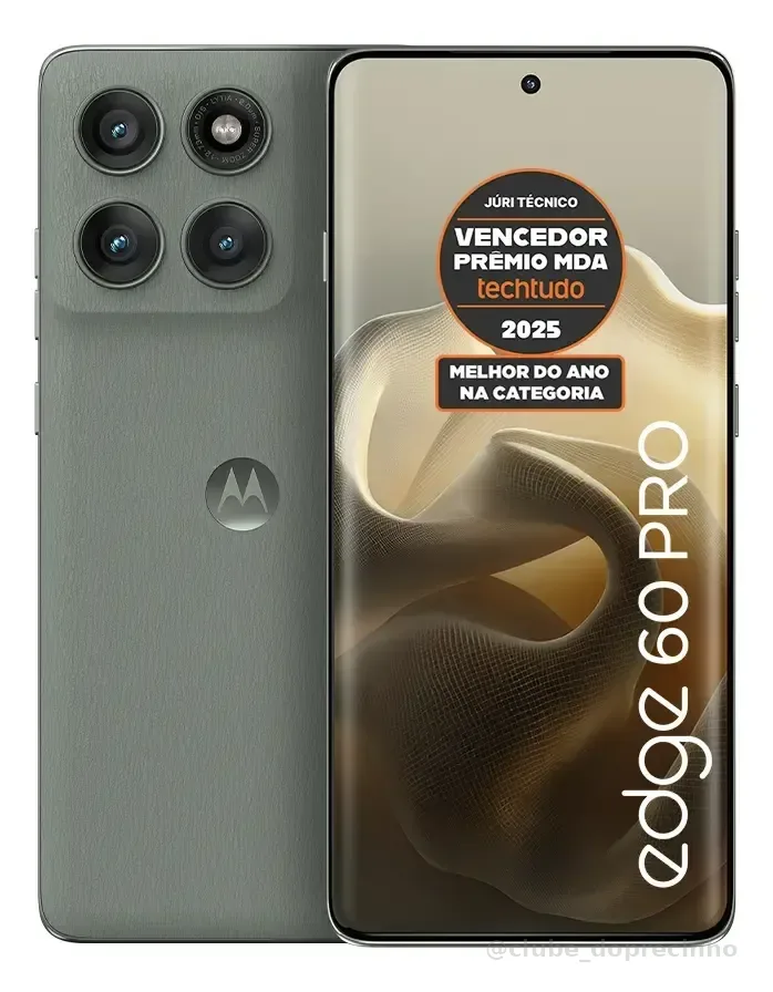 Smartphone Motorola Edge 60 Pro 5g - 512gb 24gb (12gb Ram+12gb Ram Boost) Tela Quad-curve Moto Ai 50mp Sony Camera Ultrarresistencia Militar Ip68 + Ip69 - Cinza