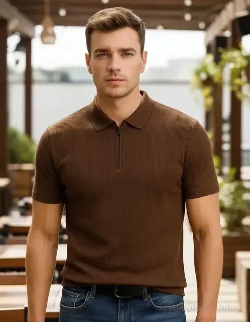 Camisa Polo Estilo Old Money Canelado