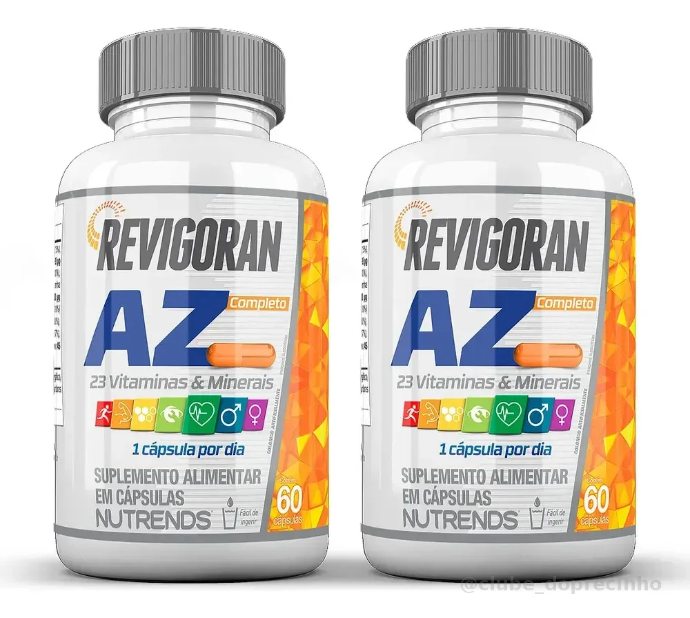 Multivitaminico Revigoran De A A Z - 60 Cáps 2x - Nutrends Sem Sabor