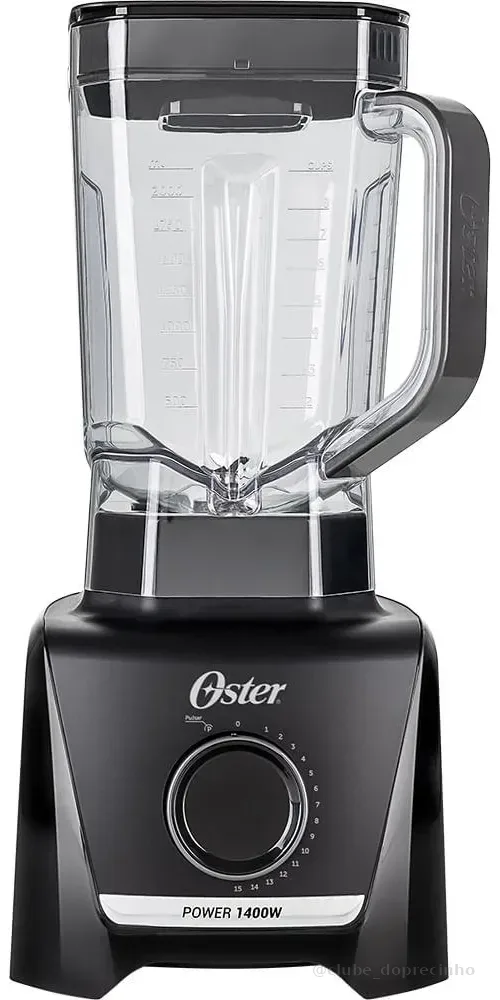 Liquidificador Full Oster 15 Velocidades 1400W Preto 220V OLIQ610