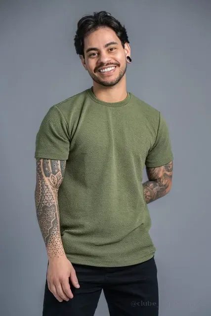 Camiseta Masculina Manga Curta Confortável Dia A Dia -anarhu