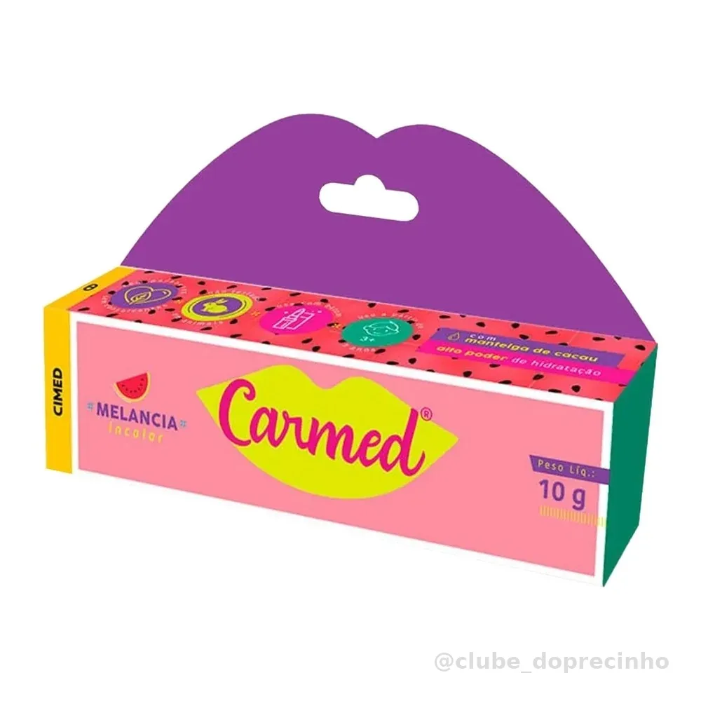 Carmed Hidratante Labial Sabor Melancia 10g