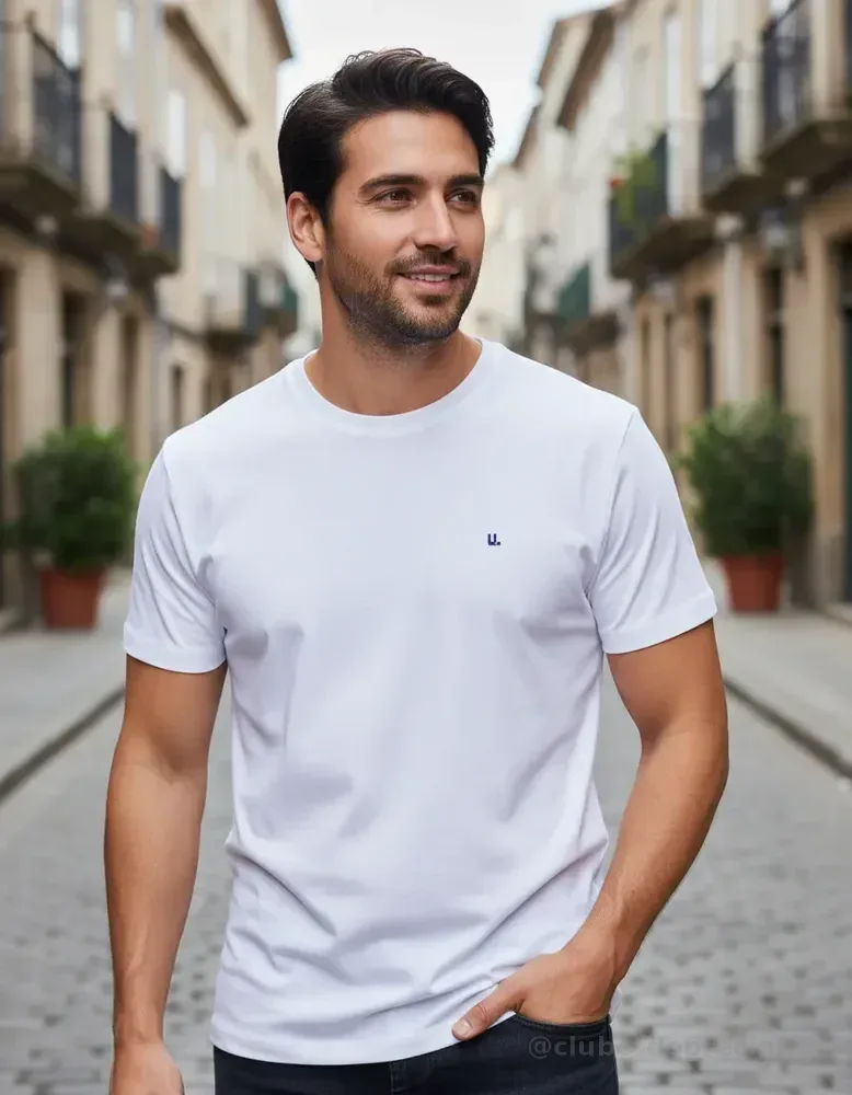 Tshirt Foxton Piquet Logo Branco Não Se Aplica M Liso