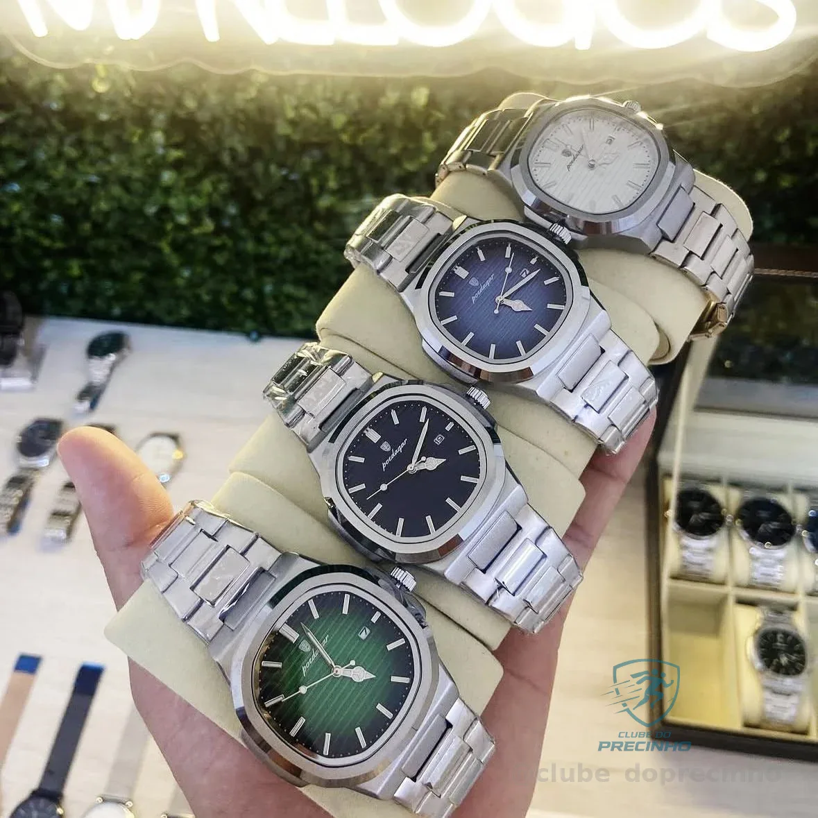 Relógio Poedagar De Luxo Com Caixa