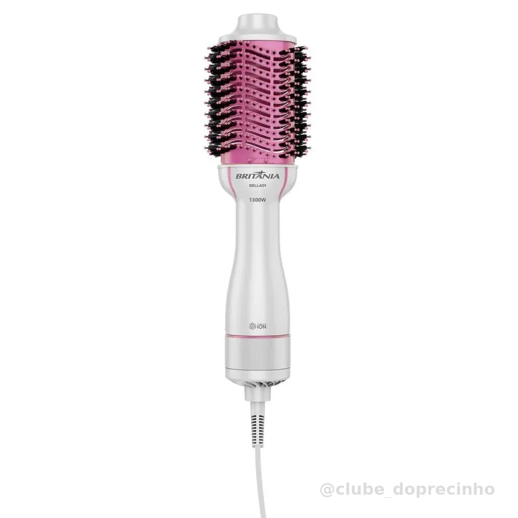 Escova Secadora Britânia 4 em 1 Nanocerâmica 1300W BELLA01