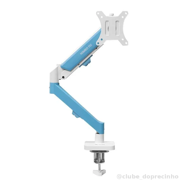 Suporte Articulado Para Monitor Zinnia Nimbo 110 Soft BlueEdition,13~32 Pol,Branco,ZNO-SBLUE110-WL01