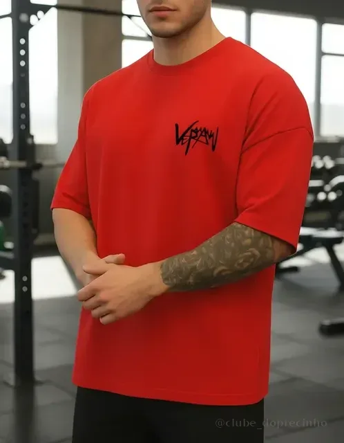 Camisa Oversized Tamanho Grande Academia Treino Camisão